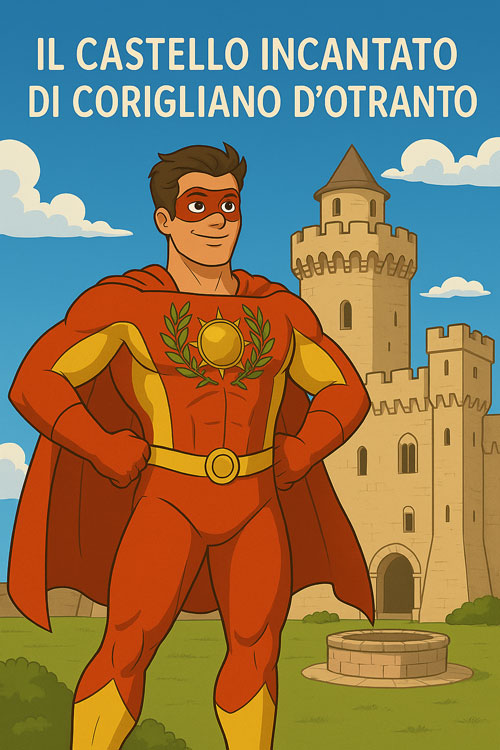 Salentix all'ingresso del Castello Incantato di Corigliano