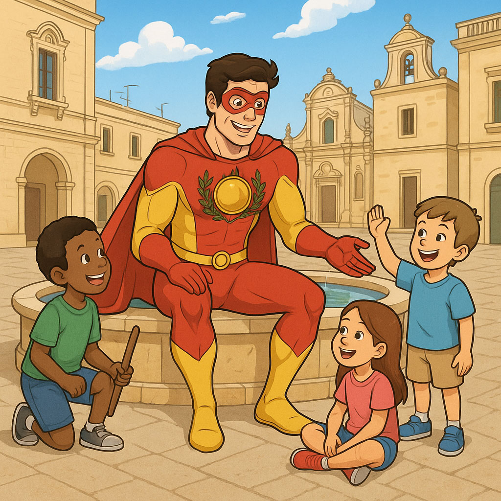 Salentix gioca con i bambini