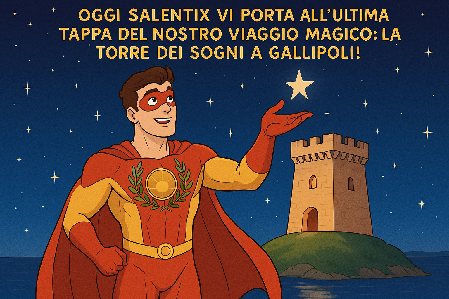 Salentix sulla magica Torre dei Sogni a Gallipoli